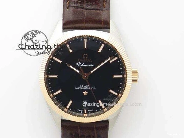 0501 WeatherProof De Ville Power Reserve YG MKF 1:1 Best Edition Black Dial on Black Leather Strap A 7758